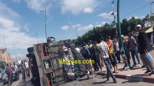 انقلاب_شاحنة_الموز_سيدي_بيبي_اشتوكة