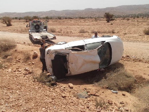تارودانت : حادثة سير خطيرة على مستوى جماعة اولوز