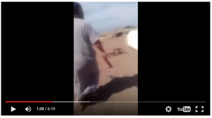 فيديو. جزائري يحمل عصا ويطارد الشباب على الشاطئ _