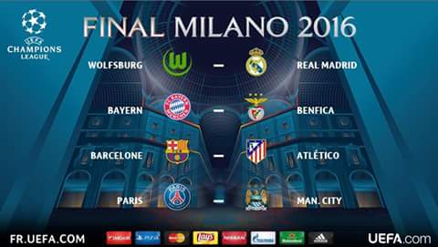 نتيجة قرعة دور الثمانية لدوري أبطال أوروبا 2016 نتيجة قرعة دور الثمانية لدوري أبطال أوروبا 2016
