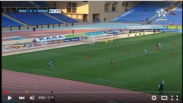 الوداد الرياضي 1 – 2 حسنية أكادير هدف جلال الداودي