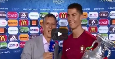 بالفيديو : كريستيانو يصيح ”مراكش.. موروكو ” بعد فوز البرتغال باللقب الأوروبي !