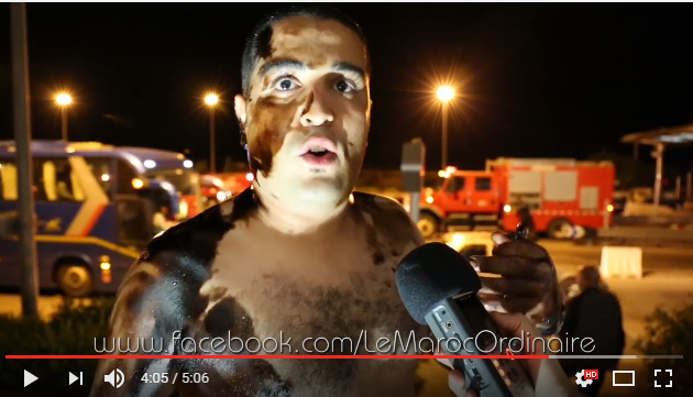 شــاهد لحظات بعد انقلاب شاحنة أمسكرود