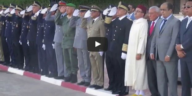 مراسيم تحية العلم بساحة عمالة تيزنيت بمناسبة عيد الاستقلال 2016