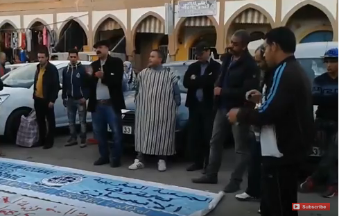 وقفة احتجاجية احتفالا باليوم العالمي لحقوق الانسان بتزنيت