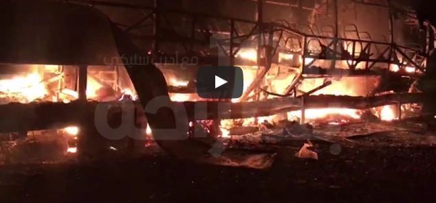 بالفيديو.. مصرع 11 أشخاص حرقا وإصابة 23 آخرين جراء حادثة سير بأمسكروض