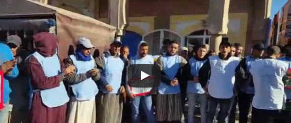 تيزنيت : وقفة احتجاجية للباعة الجائلين.. وتهديد بالعودة لشوارع وسط المدينة