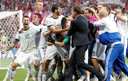 مونديال روسيا 2018: روسيا صاحبة الضيافة تهزم إسبانيا وتبلغ ربع النهائي مونديال روسيا 2018: روسيا صاحبة الضيافة تهزم إسبانيا وتبلغ ربع النهائي
