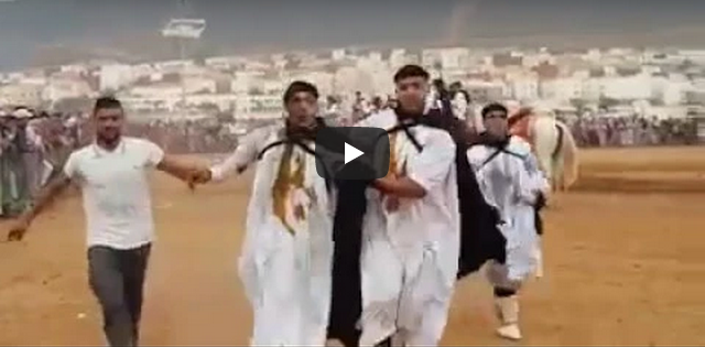 فيديو ..لحضة إصابة فارس من فرقة تبوريدة بمهرجان الصبار بسيدي إفني