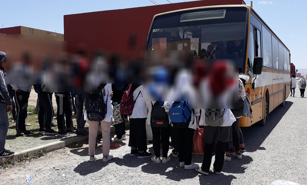 أولاد جرار : بدون سابق إشعار، حافلات النقل المدرسي تتخلف عن نقل تلاميذ جماعة الركادة