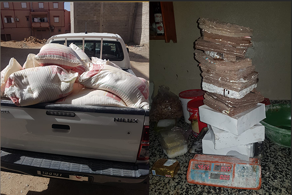 تافراوت : حجز 700 كيلو من الدقيق الفاسد و الحلويات المخزنّة في المجمد ( صور ) تافراوت : حجز 700 كيلو من الدقيق الفاسد و الحلويات المخزنّة في المجمد ( صور )