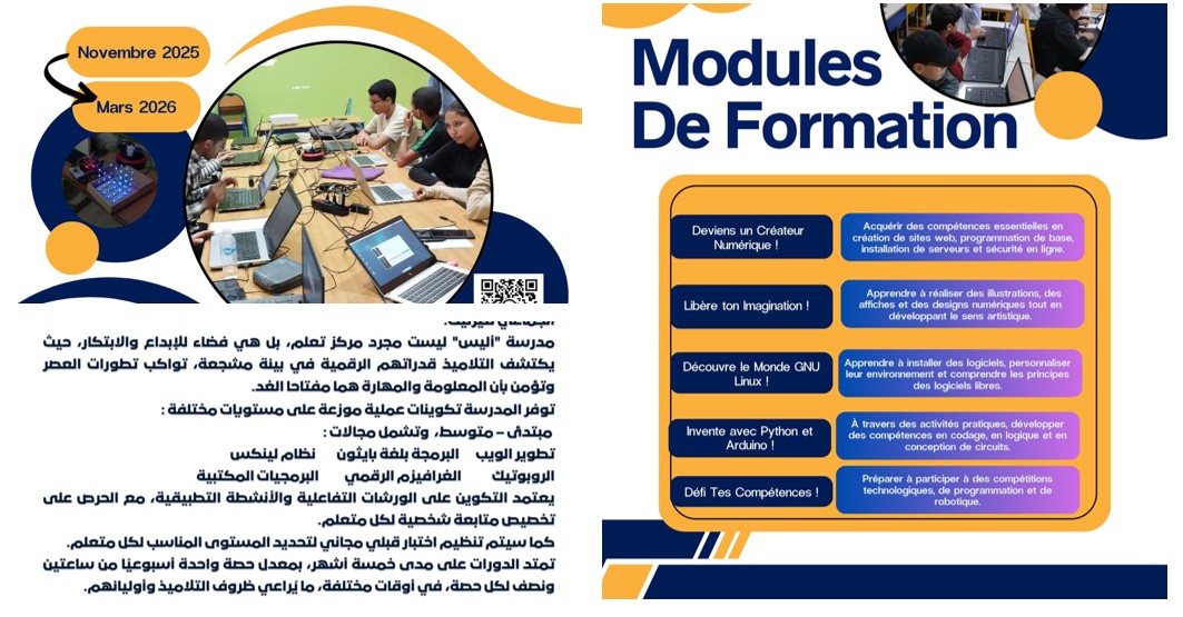 تيزنيت : انطلاق مدرسة “أليس للمعلوميات” لتكوين جيل رقمي مسؤول، مبتكر ومبدع تيزنيت : انطلاق مدرسة “أليس للمعلوميات” لتكوين جيل رقمي مسؤول، مبتكر ومبدع