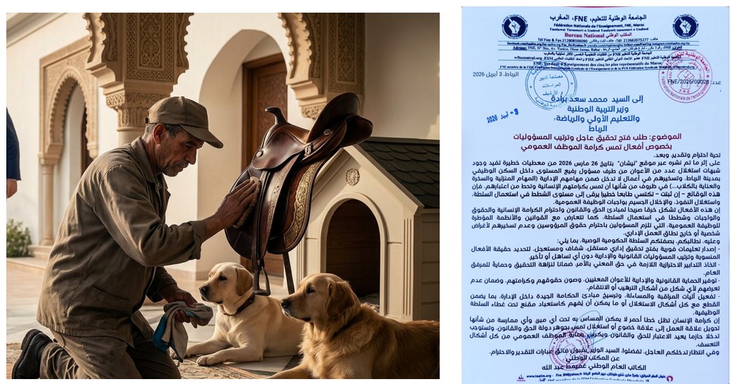 “السخرة والعناية بالكلاب”.. فضيحة تهز السكن الوظيفي لموظف كبير!