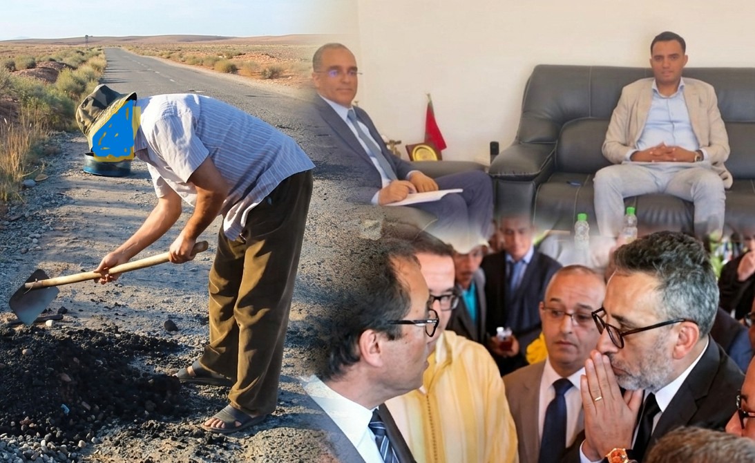 الطريق الجهوية رقم 115 بين “المعدر” و”رسموكة”: صراع “الديكة” السياسيين وضحايا “الحفر” من المواطنين