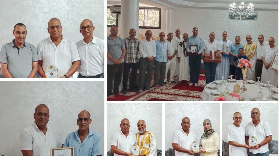 أطر المديرية والإدارة التربوية بتيزنيت يودعون المهدي الرحيوي في وداع مهني مؤثر.